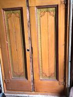 Staphorster bedstee deurtjes in kozijn. Neuteboom., Antiek en Kunst, Ophalen