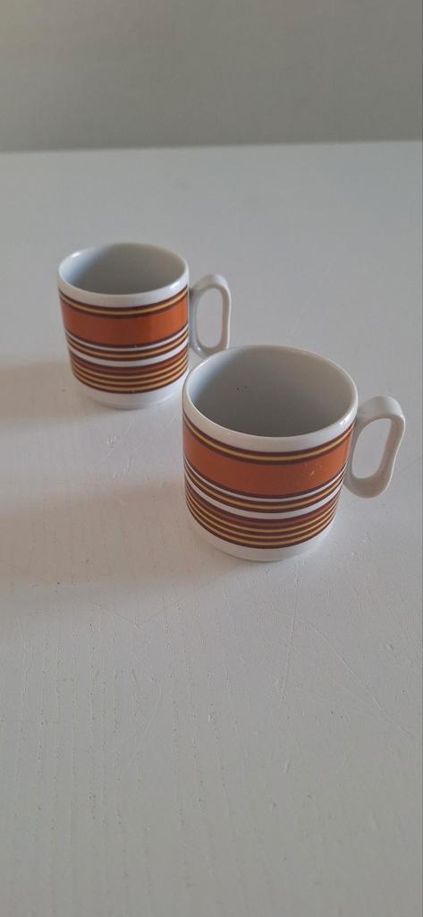 Vintage Tognana Koffie/Espressokopjes, Huis en Inrichting, Keuken | Servies, Kop(pen) en/of Schotel(s), Overige stijlen, Ophalen of Verzenden
