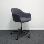 Vitra softshell Vergaderstoel Bureaustoel Antraciet | Zwart, Huis en Inrichting, Ophalen of Verzenden, Gebruikt, Grijs, Bureaustoel
