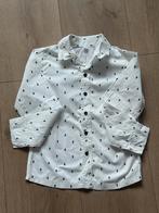 Witte kerstbomen blouse 122/128, Ophalen of Verzenden, Zo goed als nieuw, Jongen of Meisje, Overhemd of Blouse
