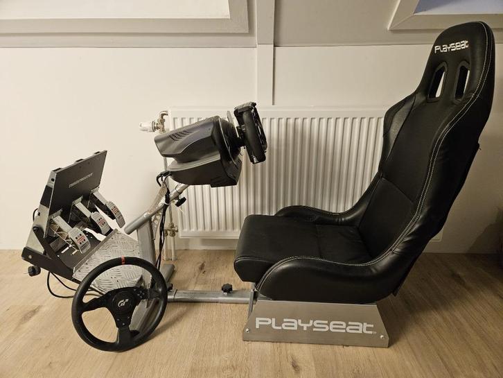 Playseat met Thrustmaster T500 RS set en F1 add-on, Spelcomputers en Games, Spelcomputers | Overige Accessoires, Gebruikt, Ophalen