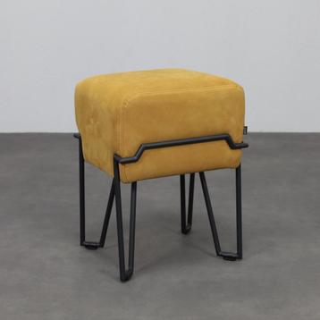 Low Stool Bokk in leather by Ka-Lai Chan for Puik Design beschikbaar voor biedingen