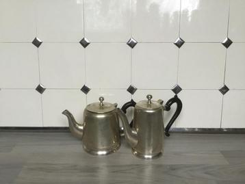 Antiek verzilverd Koffiepot theepot artdeco beschikbaar voor biedingen
