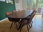 Oval, wooden table, Ophalen, 200 cm of meer, 50 tot 100 cm, Zo goed als nieuw