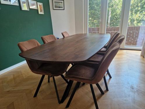 Oval, wooden table, Huis en Inrichting, Tafels | Eettafels, Zo goed als nieuw, 50 tot 100 cm, 200 cm of meer, Vijf personen of meer
