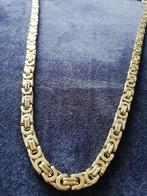 18k goud plated koningsketting nieuw, Sieraden, Tassen en Uiterlijk, Kettingen, Ophalen of Verzenden, Nieuw, Goud, Goud
