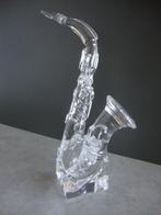 Saxofoon miniatuur kristal muziekinstrument, Antiek en Kunst, Antiek | Glas en Kristal, Ophalen of Verzenden