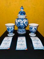 Set van drie Porceleyne Fles vazen vintage Delfts Blauw 1985, Antiek en Kunst, Ophalen