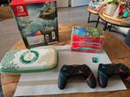 Nintendo Switch OLED Zelda Edition + 8 games. Zgan, Ophalen of Verzenden, Zo goed als nieuw, Met 1 controller, Switch OLED