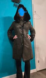 Mooie zwarte winterjas met bont, Bruin, Ebberro, Nieuw, Ophalen of Verzenden