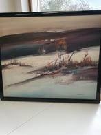 Schilderij winter landschap Mary Wilkinson, Antiek en Kunst, Ophalen of Verzenden