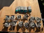 12 inbouwspotjes Modular wit incl trafo’s, Ophalen, Halogeen, Gebruikt, Metaal of Aluminium