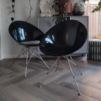 4x Kartell Ero/S Design Eetkamerstoelen (prijs per set), Kunststof, Gebruikt, Zwart, Ophalen of Verzenden