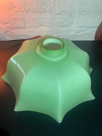 Vintage opaline Lampenkap - Groen beschikbaar voor biedingen