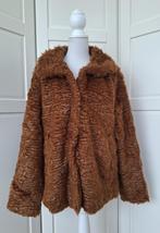 DIDI nieuwe cognac bruine faux fur jas, maat 48 XXL, Kleding | Dames, Jassen | Winter, Bruin, Maat 46/48 (XL) of groter, Nieuw