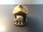 Majolica hondenhok deksel doosje  Choisy le Roi ca 1890., Antiek en Kunst, Ophalen of Verzenden