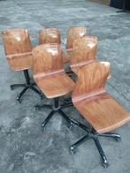 Eetkamerstoelen / bureaustoelen / werkkruk (21), Ophalen, Zwart, Vintage, Zo goed als nieuw