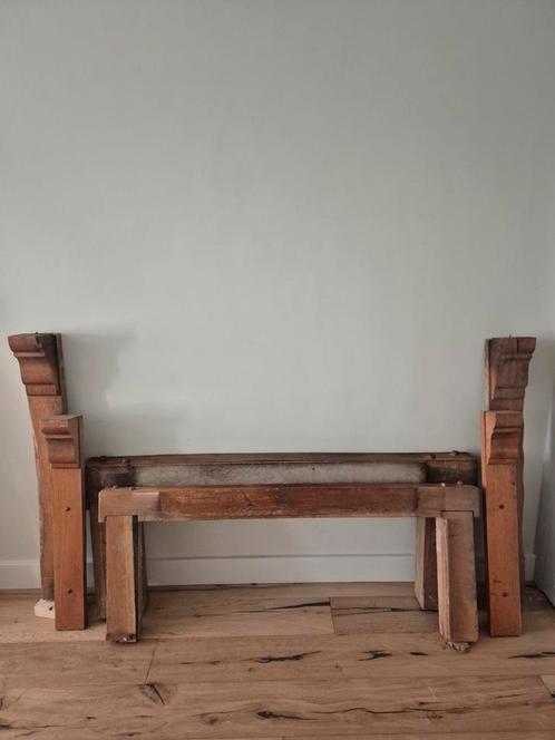 Antiek houten ombouw schouw (twee), Antiek en Kunst, Antiek | Overige Antiek, Ophalen