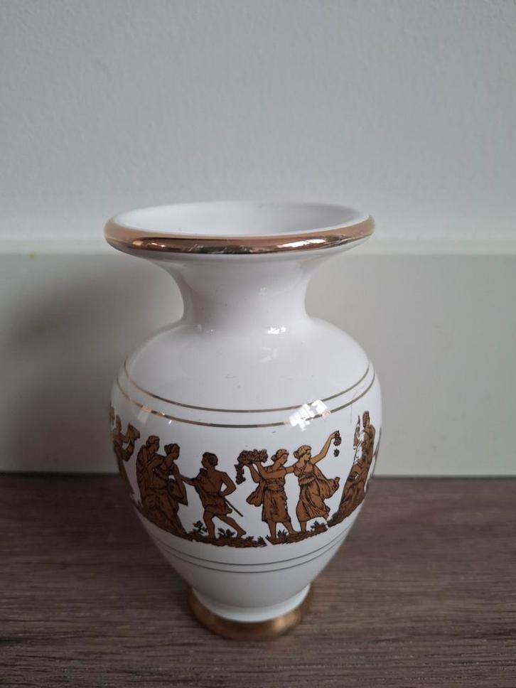 Klassiek Vaasje met Gouden Details Vintage, Antiek en Kunst, Antiek | Vazen, Ophalen of Verzenden