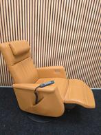Prominent toscana accu sta op stoel relaxfauteuil draai leer, Minder dan 75 cm, Leer, Ophalen of Verzenden, Zo goed als nieuw