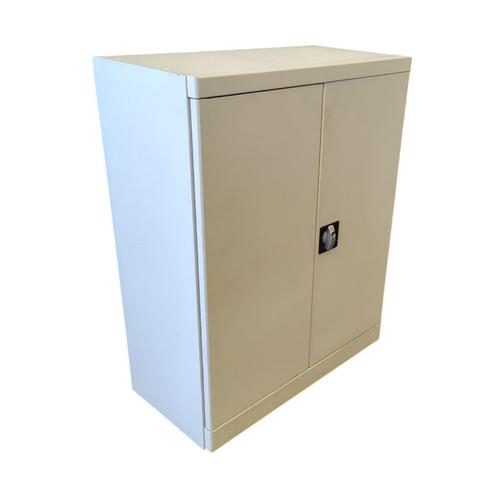 Draaideurkast Lichtgrijs 100 x 80 x 40, Huis en Inrichting, Kasten | Roldeurkasten en Archiefkasten, Gebruikt, 100 tot 150 cm