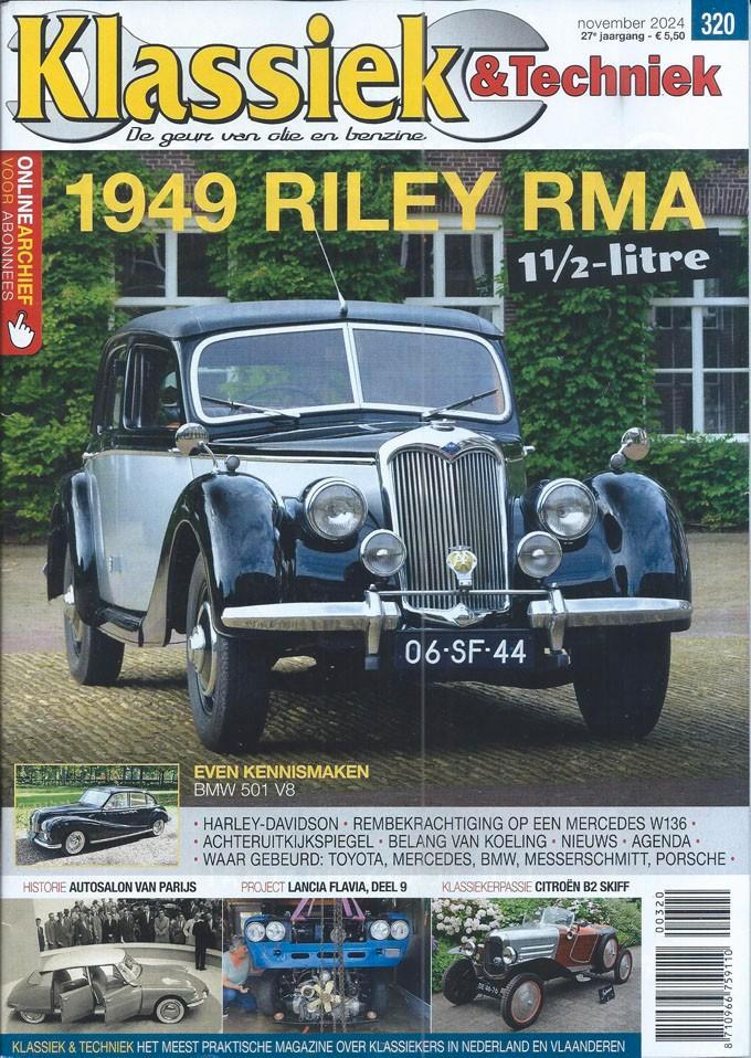 Klassiek & Techniek 320 2024 : Riley RMA - BMW 501 - Lancia, Boeken, Auto's | Folders en Tijdschriften, Gelezen, Algemeen, Ophalen of Verzenden