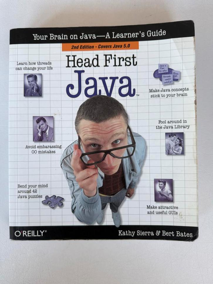 Head First Java - 2nd Edition - Programmeerboek Java, Boeken, Informatica en Computer, Zo goed als nieuw, Programmeertaal of Theorie
