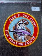 F-16 2000 Flight Hours Patch  Fighting Falcon, Verzamelen, Luchtvaart en Vliegtuigspotten, Ophalen of Verzenden, Nieuw, Patch, Badge of Embleem
