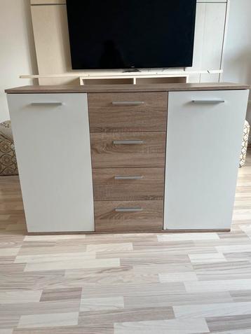 Opbergkast met lades en deuren – 120x35x82 cm beschikbaar voor biedingen