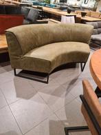 Nieuwe eetkamerbank leer microvezel olijfgroen 130cm €450, Ophalen, Overige kleuren, Drie, .
