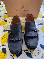 Massimo Dutti Nubuck Loafers Blauw nieuw Maat 41, Loafers, Blauw, Nieuw, Ophalen of Verzenden