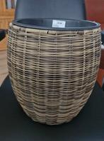 Mooie rieten plantenpot, Mand, Rond, Ophalen of Verzenden, Zo goed als nieuw