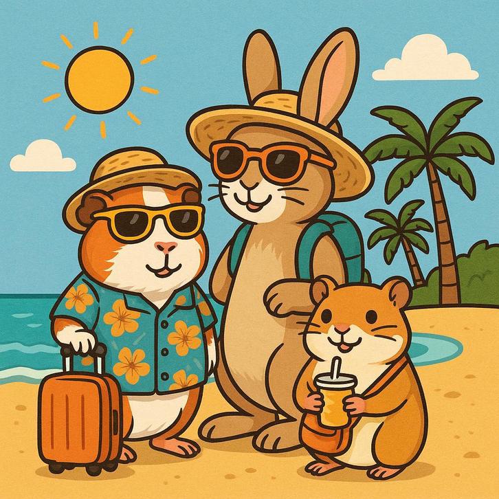 Vakantieopvang voor alle knaagdieren in huiselijke sfeer, Dieren en Toebehoren, Knaagdieren, Meerdere dieren, Cavia, Mei, Tam