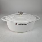 Le Creuset Signature ovale braadpan 31 cm Katoen mat, Ophalen, Gietijzer, Nieuw, Keramische plaat