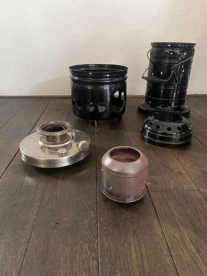 Clarus draagbare salon-lontkachel, geheel intact, Antiek en Kunst, Curiosa en Brocante, Ophalen