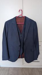Blauw 3-delig Pak | 3-piece Suit, Ophalen, Zo goed als nieuw, Wells, Maat 48/50 (M)