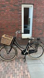 Cortina damesfiets ZGAN maat 50 zwart met mand, Versnellingen, Zo goed als nieuw, 50 tot 53 cm, Ophalen