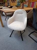 6 Nieuwe armleuning stoelen, Draaibaar, creme, Clint H&H, Ophalen, Wit, Nieuw, Metaal