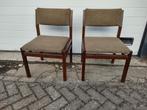 Pastoe eetkamerstoelen Japanse serie wengé, Ophalen, Gebruikt, Twee, Bruin
