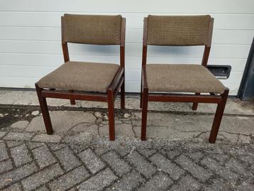 2 Pastoe eetkamerstoelen stoelen Japanse serie wengé  beschikbaar voor biedingen