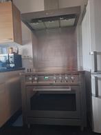 Ariston fornuis met oven en afzuigkap RVS, Ophalen, Gebruikt, Minder dan 85 cm, 60 cm of meer