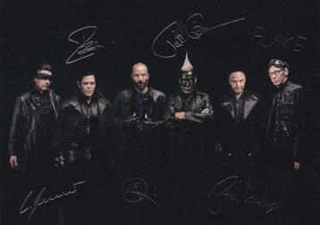 RAMMSTEIN Originele kaart in zilver gedrukte handtekeningen beschikbaar voor biedingen