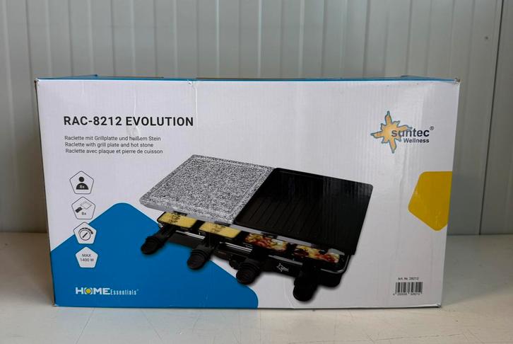Grill plaat - Gourmetstel RAC-8212 NIEUW, Witgoed en Apparatuur, Gourmetstellen, Nieuw, 8 personen of meer, Ophalen of Verzenden