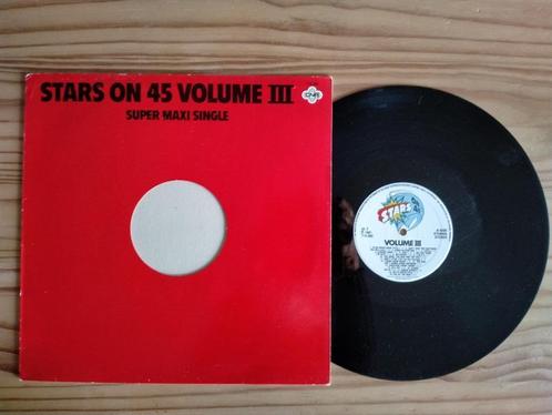 LP  -  Stars On 45 Volume III  -  Super Maxi Single  -  1981, Cd's en Dvd's, Vinyl | Pop, Zo goed als nieuw, 1980 tot 2000, 12 inch