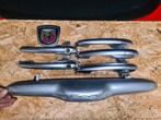 Fiat abarth Deurklink portierklinkset rvs logo nummer bord, Ophalen of Verzenden, Gebruikt, Fiat