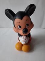 mickey zittend rubber, Ophalen of Verzenden, Mickey Mouse, Gebruikt, Beeldje of Figuurtje