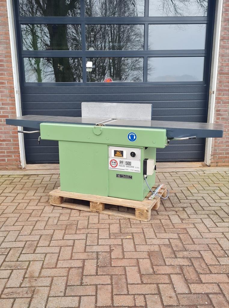 Vlakbank 500mm 4 nieuwe messen met beveiliging en afzuiging, Ophalen of Verzenden