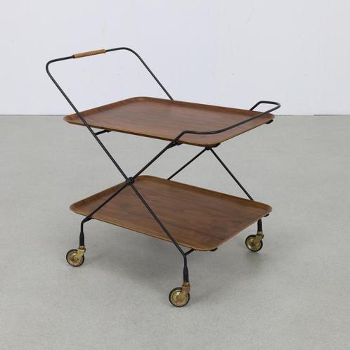 Serving Trolley for Åry Fanérprodukter Nybro, 1950s, Huis en Inrichting, Tafels | Sidetables, Gebruikt, Ophalen