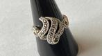 Zilveren MARKASIET ring maat 19, Sieraden, Tassen en Uiterlijk, Ringen, 19 tot 20, Ophalen of Verzenden, Zo goed als nieuw, Dame
