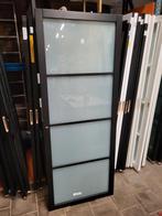 83x211,5cm binnendeur stomp staallook zwart mat glas SL4, Nieuw, 215 cm of meer, Glas, 80 tot 100 cm